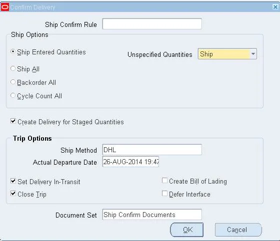 Confirm Delivery
