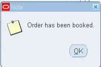 Order has been booked
