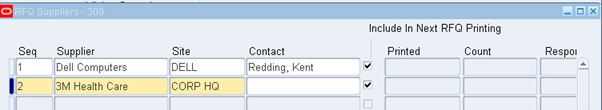 RFQ Suppliers
