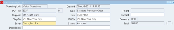 Purchase Orders