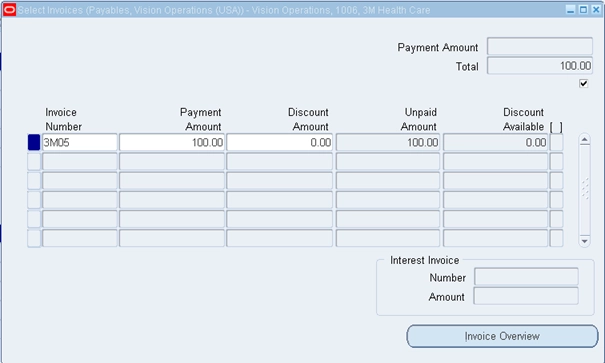 Payables Vision Operations