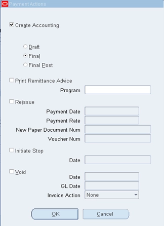 Payment Actions